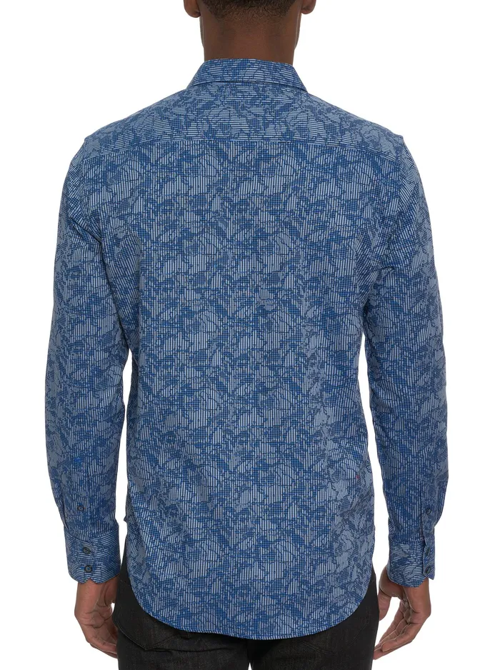 Robert Graham Long Sleeve Button Down Shirts Men ELECTRIC SLIDE LONG SLEEVE BUTTON DOWN SHIRT Grey