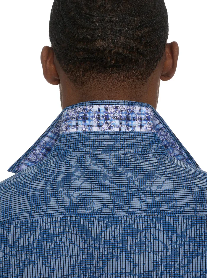 Robert Graham Long Sleeve Button Down Shirts Men ELECTRIC SLIDE LONG SLEEVE BUTTON DOWN SHIRT Grey