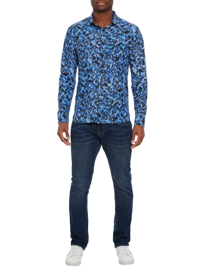 Robert Graham Long Sleeve Button Down Shirts Men ELLANDER PERFORMANCE LONG SLEEVE KNIT Multi