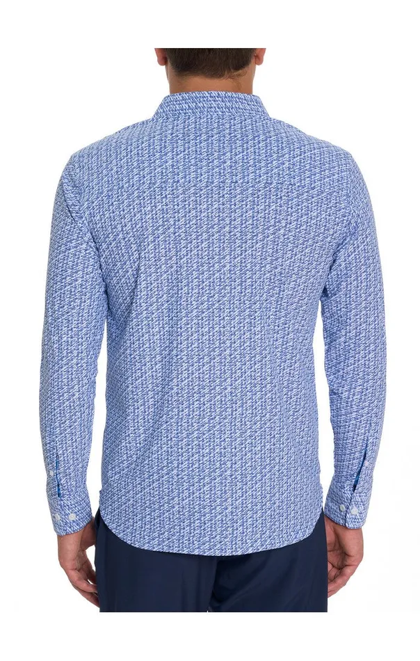 Robert Graham Long Sleeve Button Down Shirts Men FELDMAN PERFORMANCE LONG SLEEVE KNIT SHIRT Multi
