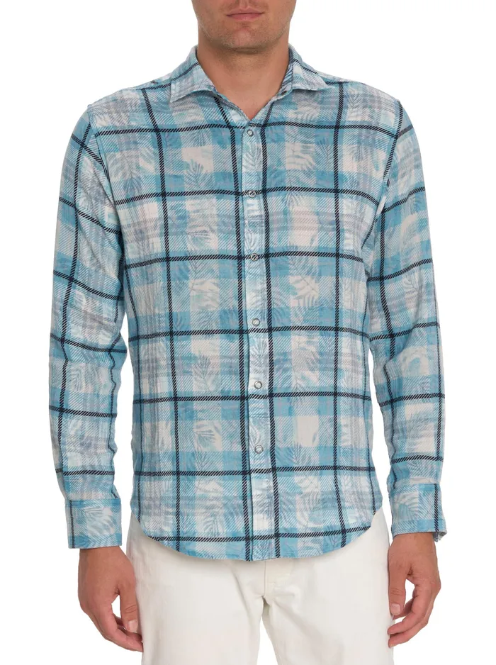 Robert Graham Long Sleeve Button Down Shirts Men FLIP SIDE REVERSIBLE LONG SLEEVE BUTTON DOWN SHIRT White Robert Graham Long Sleeve Button Down Shirts Men FLIP SIDE REVERSIBLE LONG SLEEVE BUTTON DOWN SHIRT White
