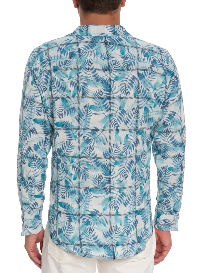 Robert Graham Long Sleeve Button Down Shirts Men FLIP SIDE REVERSIBLE LONG SLEEVE BUTTON DOWN SHIRT White