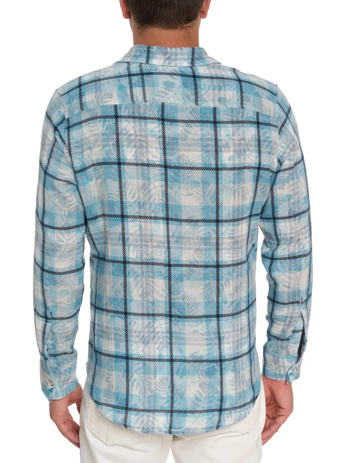 Robert Graham Long Sleeve Button Down Shirts Men FLIP SIDE REVERSIBLE LONG SLEEVE BUTTON DOWN SHIRT White
