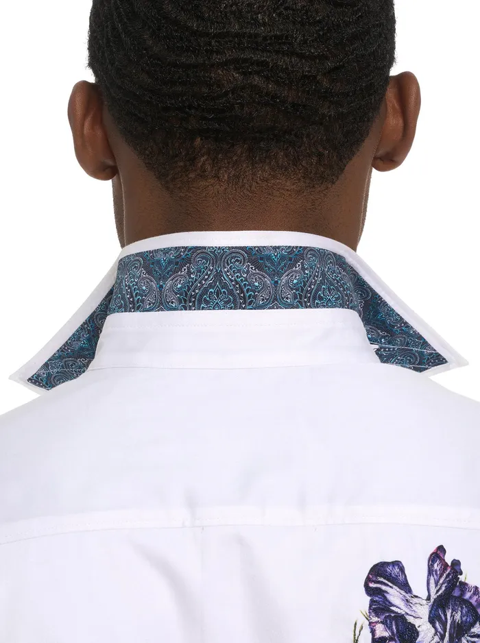 Robert Graham Long Sleeve Button Down Shirts Men GARDEN PARTY LONG SLEEVE BUTTON DOWN SHIRT White