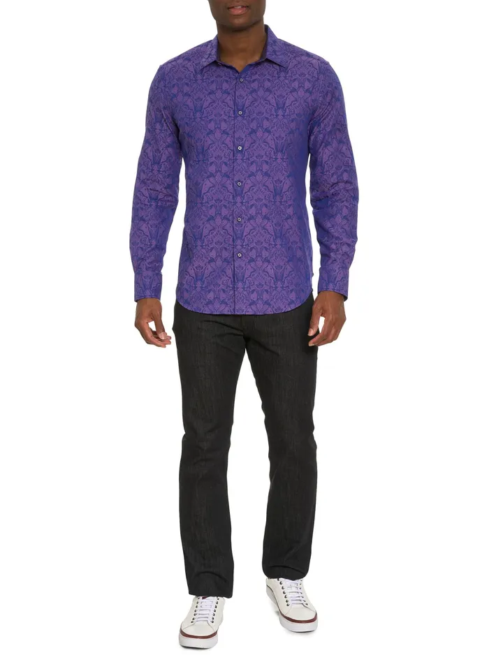 Robert Graham Long Sleeve Button Down Shirts Men HIGHLAND 3 LONG SLEEVE BUTTON DOWN SHIRT Turquoise