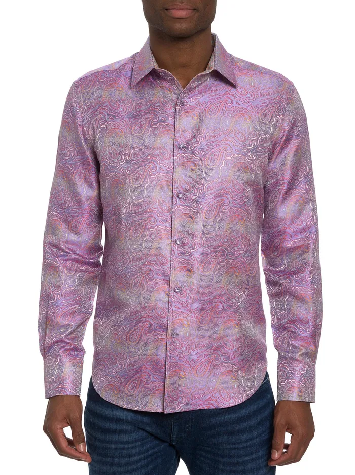 Robert Graham Long Sleeve Button Down Shirts Men LIMITED EDITION SOPHISTICATE LONG SLEEVE BUTTON DOWN SHIRT Light Pink Robert Graham Long Sleeve Button Down Shirts Men LIMITED EDITION SOPHISTICATE LONG SLEEVE BUTTON DOWN SHIRT Light Pink