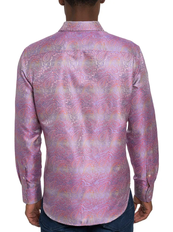 Robert Graham Long Sleeve Button Down Shirts Men LIMITED EDITION SOPHISTICATE LONG SLEEVE BUTTON DOWN SHIRT Light Pink
