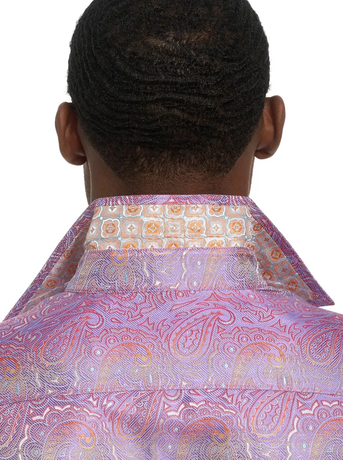 Robert Graham Long Sleeve Button Down Shirts Men LIMITED EDITION SOPHISTICATE LONG SLEEVE BUTTON DOWN SHIRT Light Pink