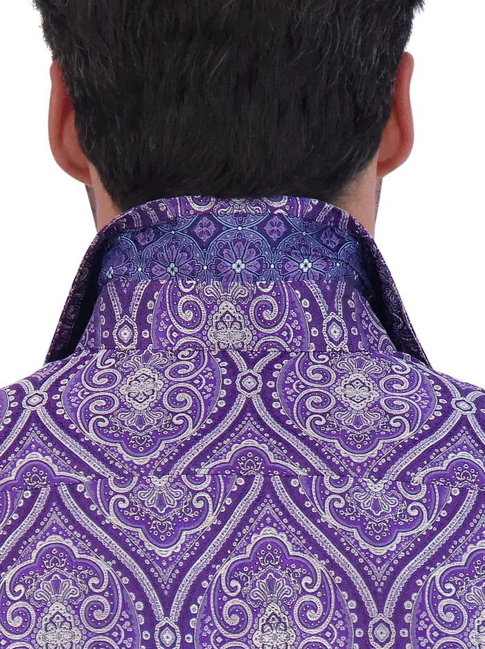 Robert Graham Long Sleeve Button Down Shirts Men LIMITED EDITION SOVEREIGNTY LONG SLEEVE BUTTON DOWN SHIRT Blue
