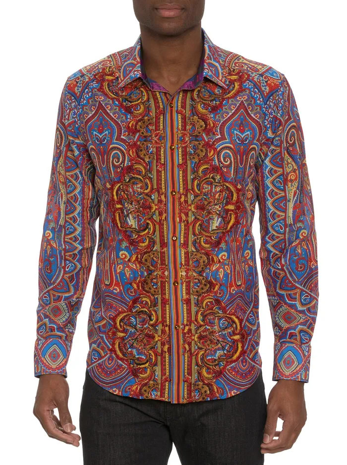 Robert Graham Long Sleeve Button Down Shirts Men LIMITED EDITION THE MOSAIC LONG SLEEVE BUTTON DOWN SHIRT Multi Robert Graham Long Sleeve Button Down Shirts Men LIMITED EDITION THE MOSAIC LONG SLEEVE BUTTON DOWN SHIRT Multi