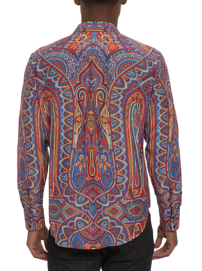 Robert Graham Long Sleeve Button Down Shirts Men LIMITED EDITION THE MOSAIC LONG SLEEVE BUTTON DOWN SHIRT Multi