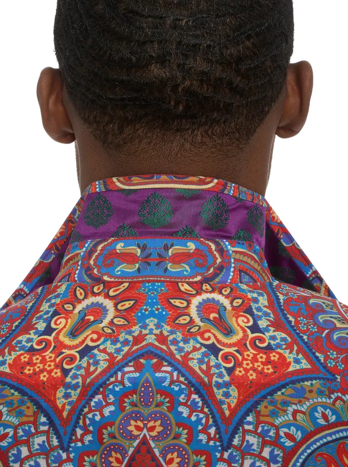Robert Graham Long Sleeve Button Down Shirts Men LIMITED EDITION THE MOSAIC LONG SLEEVE BUTTON DOWN SHIRT Multi
