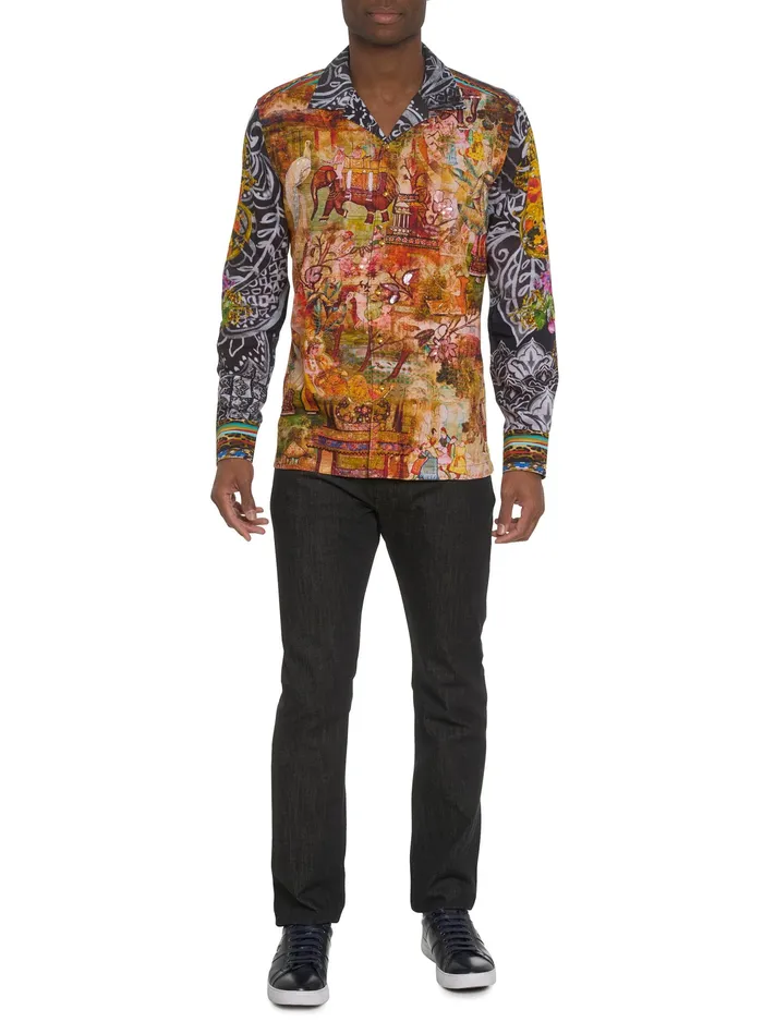 Robert Graham Long Sleeve Button Down Shirts Men LIMITED EDITION THE OTTOMAN LONG SLEEVE BUTTON DOWN SHIRT Multi