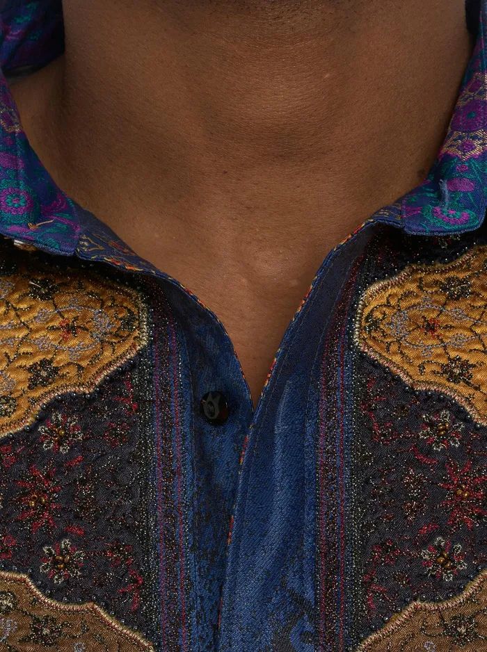 Robert Graham Long Sleeve Button Down Shirts Men LIMITED EDITION THE RENAISSANCE LONG SLEEVE BUTTON DOWN SHIRT Multi