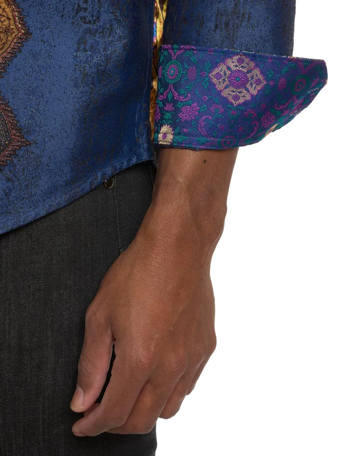Robert Graham Long Sleeve Button Down Shirts Men LIMITED EDITION THE RENAISSANCE LONG SLEEVE BUTTON DOWN SHIRT Multi