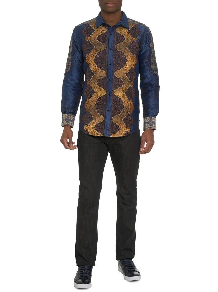 Robert Graham Long Sleeve Button Down Shirts Men LIMITED EDITION THE RENAISSANCE LONG SLEEVE BUTTON DOWN SHIRT Multi