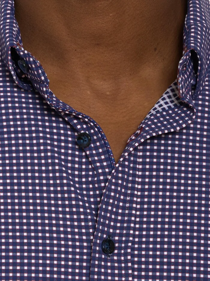 Robert Graham Long Sleeve Button Down Shirts Men LONARDO MOTION LONG SLEEVE BUTTON DOWN SHIRT Blue