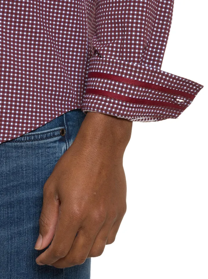 Robert Graham Long Sleeve Button Down Shirts Men LONARDO MOTION LONG SLEEVE BUTTON DOWN SHIRT Blue