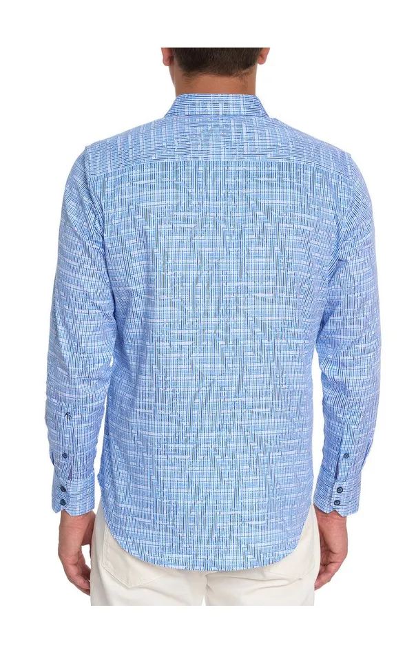 Robert Graham Long Sleeve Button Down Shirts Men MEISLER LONG SLEEVE BUTTON DOWN SHIRT Blue