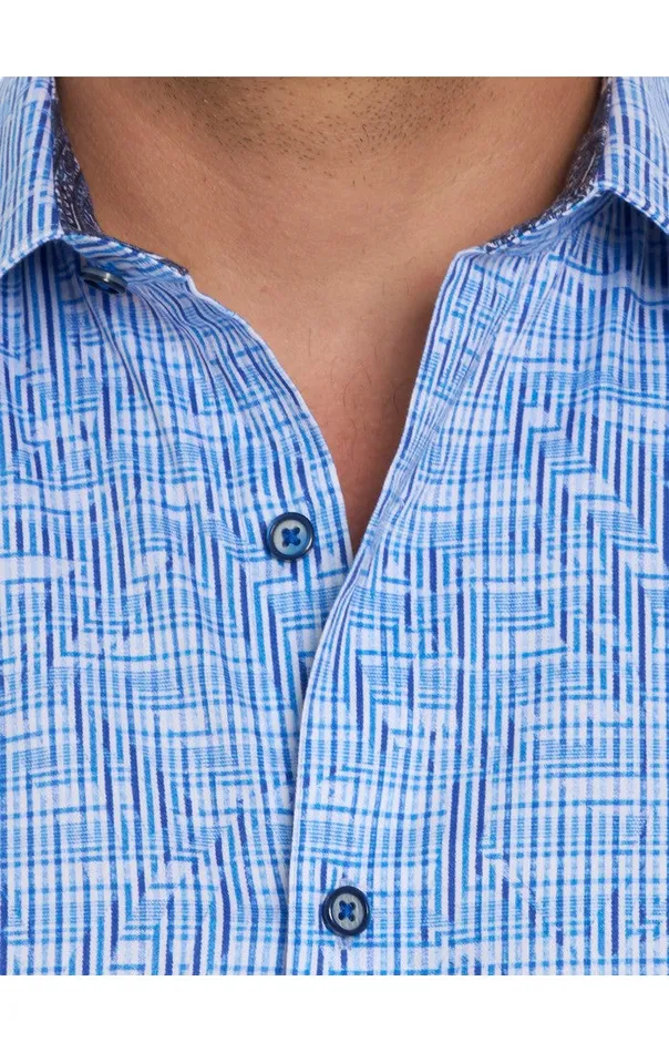 Robert Graham Long Sleeve Button Down Shirts Men MEISLER LONG SLEEVE BUTTON DOWN SHIRT Blue