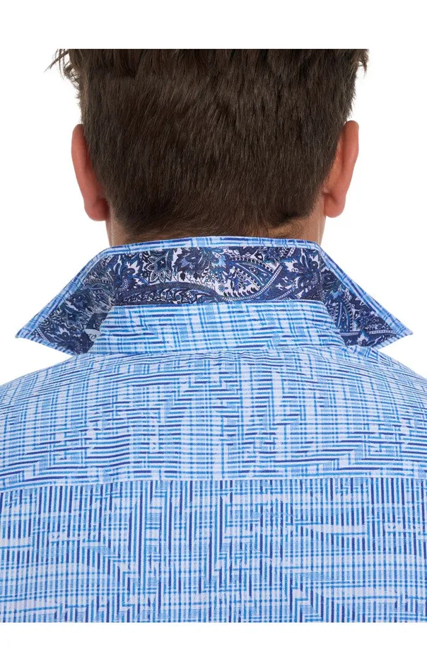 Robert Graham Long Sleeve Button Down Shirts Men MEISLER LONG SLEEVE BUTTON DOWN SHIRT Blue