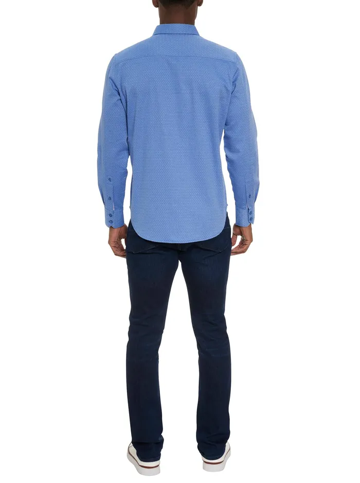 Robert Graham Long Sleeve Button Down Shirts Men METRO LONG SLEEVE BUTTON DOWN SHIRT Blue