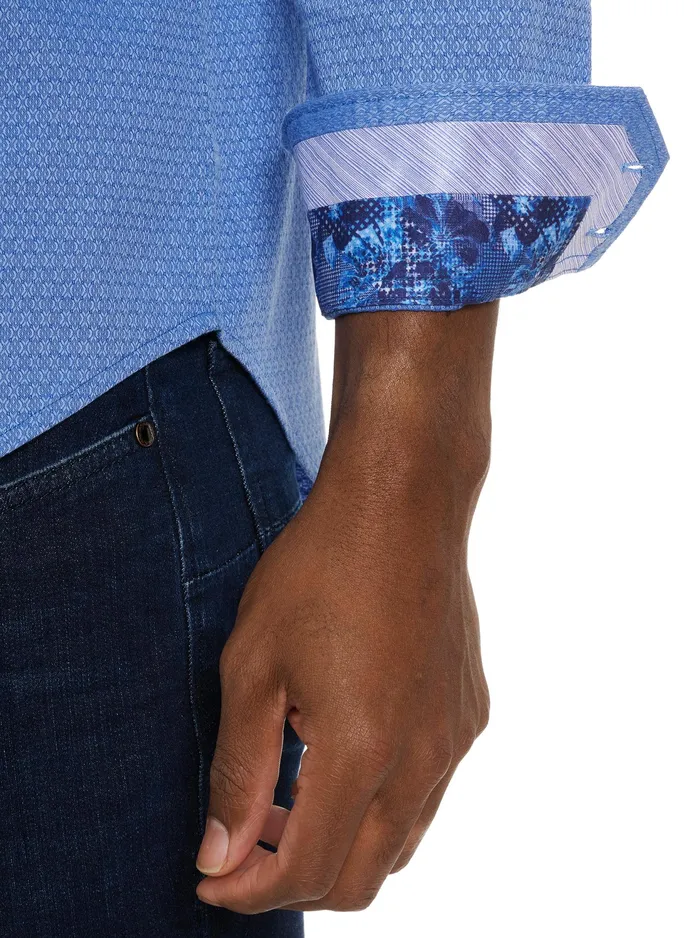 Robert Graham Long Sleeve Button Down Shirts Men METRO LONG SLEEVE BUTTON DOWN SHIRT Blue