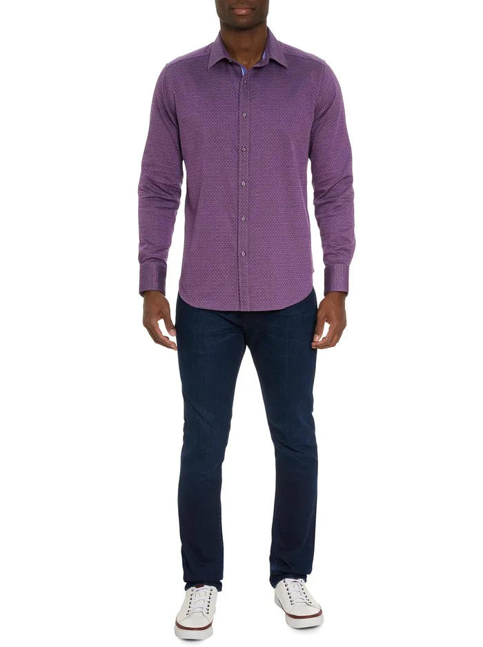 Robert Graham Long Sleeve Button Down Shirts Men METRO LONG SLEEVE BUTTON DOWN SHIRT Blue