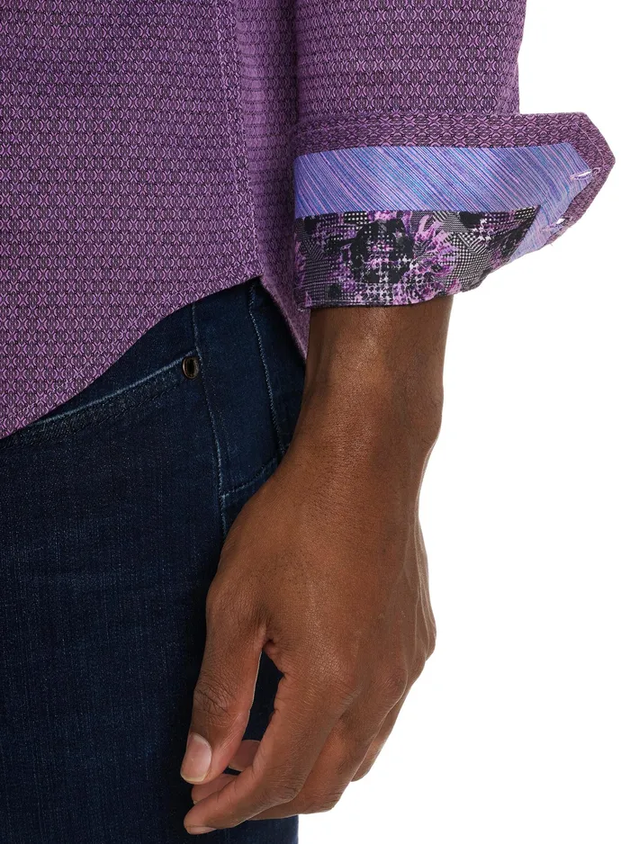 Robert Graham Long Sleeve Button Down Shirts Men METRO LONG SLEEVE BUTTON DOWN SHIRT Blue