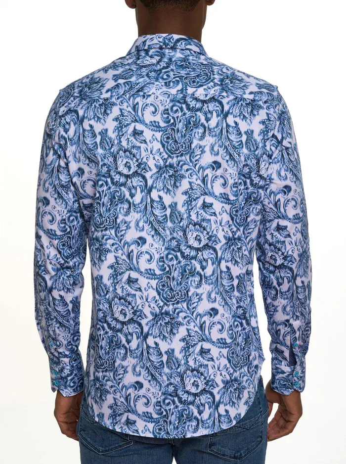 Robert Graham Long Sleeve Button Down Shirts Men MILLENNIUM LONG SLEEVE BUTTON DOWN SHIRT Dark Teal