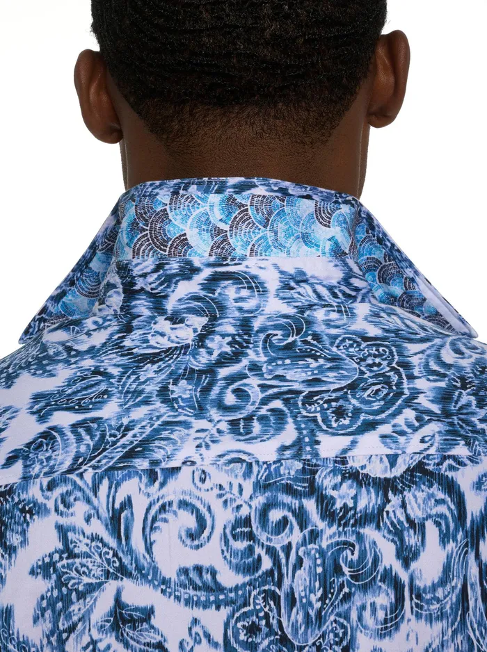 Robert Graham Long Sleeve Button Down Shirts Men MILLENNIUM LONG SLEEVE BUTTON DOWN SHIRT Dark Teal