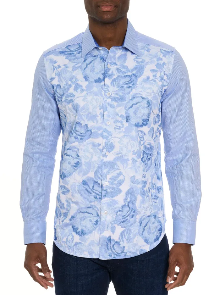 Robert Graham Long Sleeve Button Down Shirts Men NAREEN LONG SLEEVE BUTTON DOWN SHIRT Blue Robert Graham Long Sleeve Button Down Shirts Men NAREEN LONG SLEEVE BUTTON DOWN SHIRT Blue