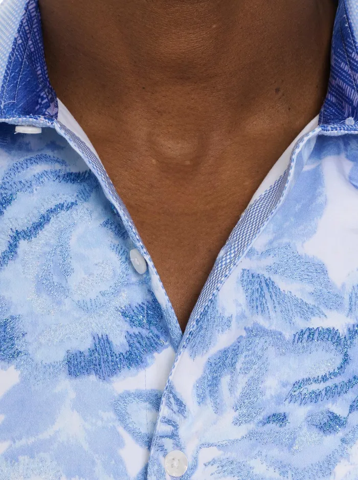 Robert Graham Long Sleeve Button Down Shirts Men NAREEN LONG SLEEVE BUTTON DOWN SHIRT Blue