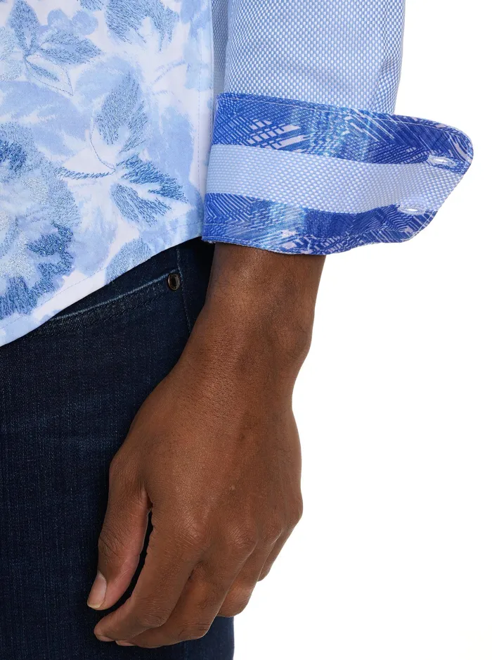 Robert Graham Long Sleeve Button Down Shirts Men NAREEN LONG SLEEVE BUTTON DOWN SHIRT Blue