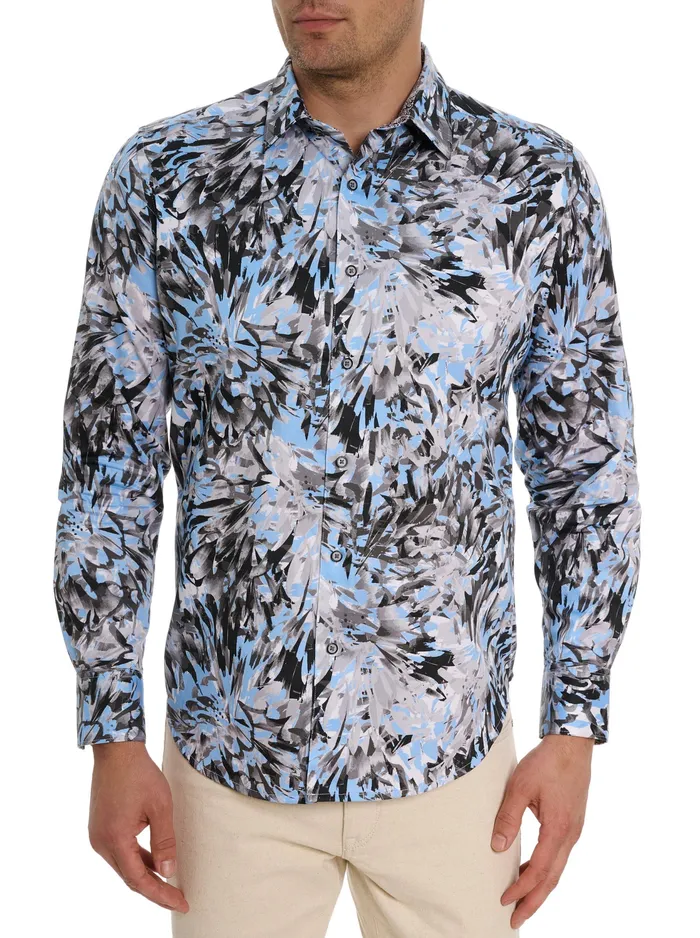 Robert Graham Long Sleeve Button Down Shirts Men SADLER LONG SLEEVE BUTTON DOWN SHIRT Blue Robert Graham Long Sleeve Button Down Shirts Men SADLER LONG SLEEVE BUTTON DOWN SHIRT Blue