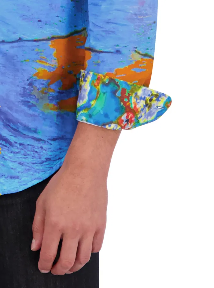 Robert Graham Long Sleeve Button Down Shirts Men SUNSET AT SEA LONG SLEEVE BUTTON DOWN SHIRT Blue