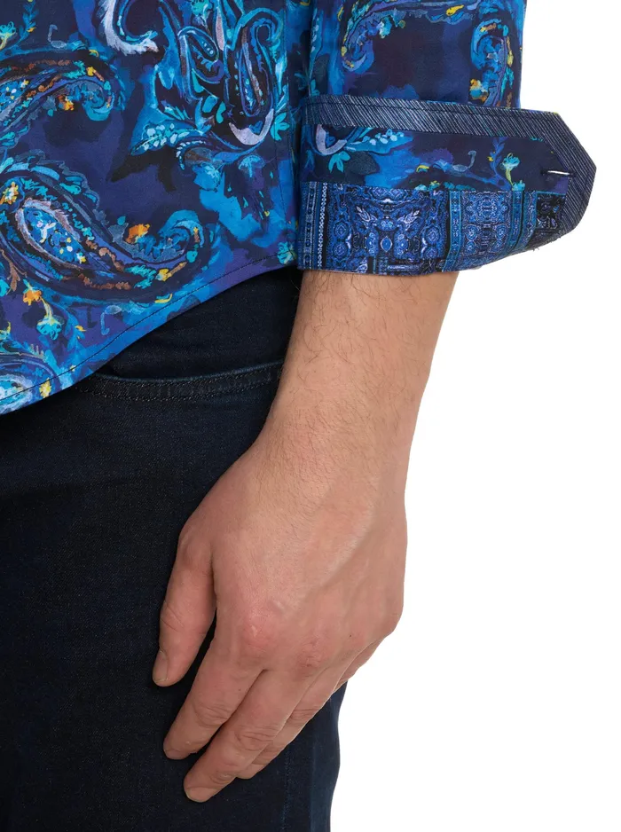 Robert Graham Long Sleeve Button Down Shirts Men TANGIER LONG SLEEVE BUTTON DOWN SHIRT Blue