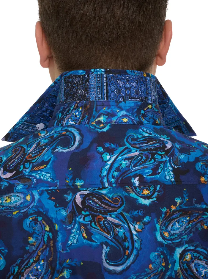 Robert Graham Long Sleeve Button Down Shirts Men TANGIER LONG SLEEVE BUTTON DOWN SHIRT Blue