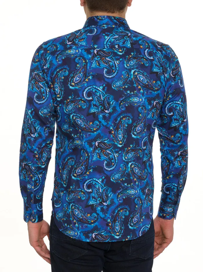 Robert Graham Long Sleeve Button Down Shirts Men TANGIER LONG SLEEVE BUTTON DOWN SHIRT Blue