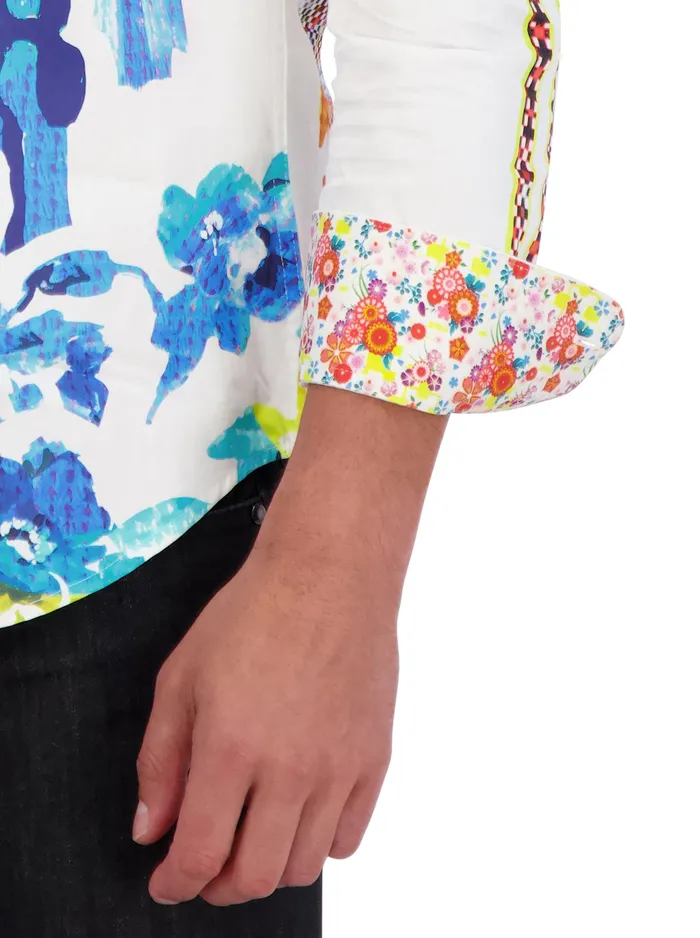 Robert Graham Long Sleeve Button Down Shirts Men VIBRANT SKULL LONG SLEEVE BUTTON DOWN SHIRT Multi