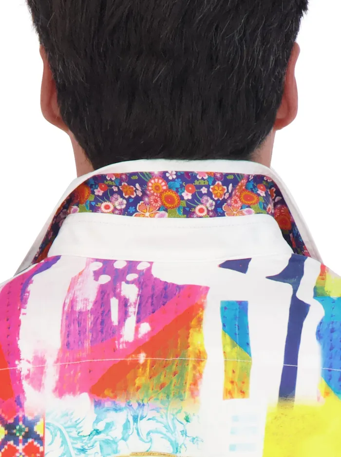 Robert Graham Long Sleeve Button Down Shirts Men VIBRANT SKULL LONG SLEEVE BUTTON DOWN SHIRT Multi