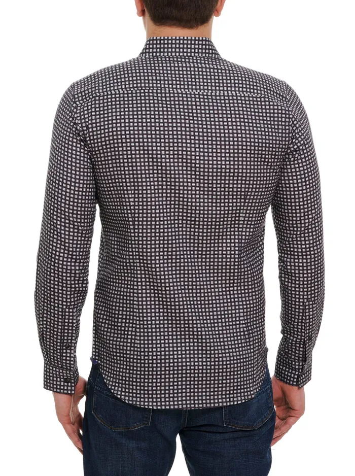 Robert Graham Long Sleeve Button Down Shirts Men WEYLIN LONG SLEEVE BUTTON DOWN SHIRT Bordeaux