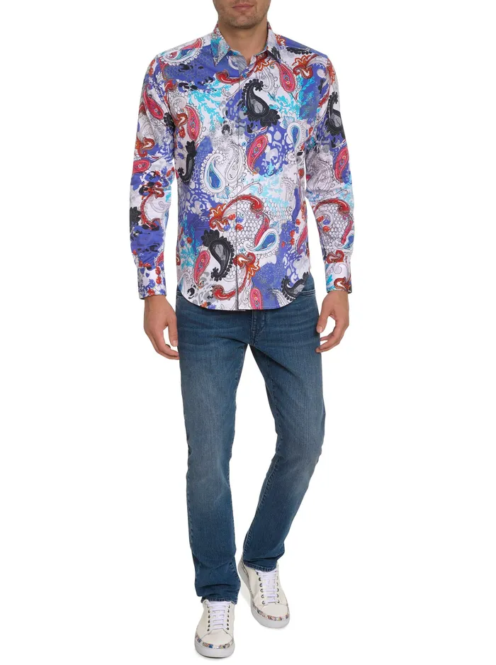 Robert Graham Long Sleeve Button Down Shirts Men WINGATE LONG SLEEVE BUTTON DOWN SHIRT Multi