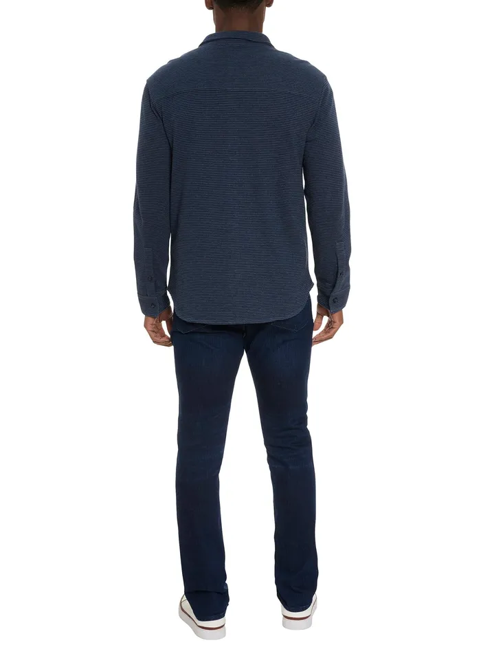 Robert Graham Long Sleeve Knits Men BRUNNER LONG SLEEVE KNIT TOP Indigo