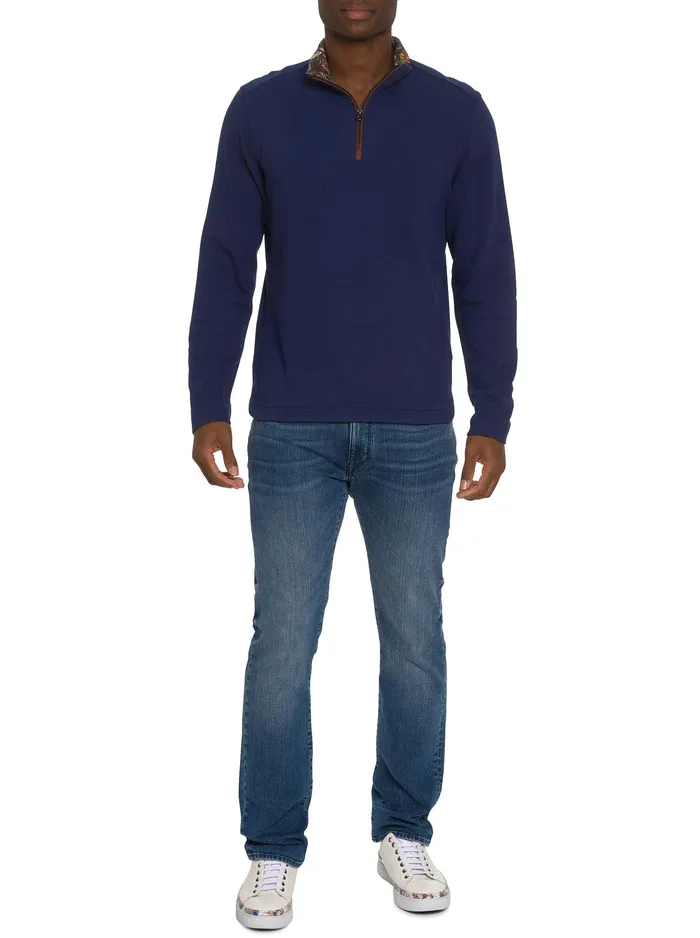 Robert Graham Long Sleeve Knits Men DEIMOS LONG SLEEVE KNIT Navy