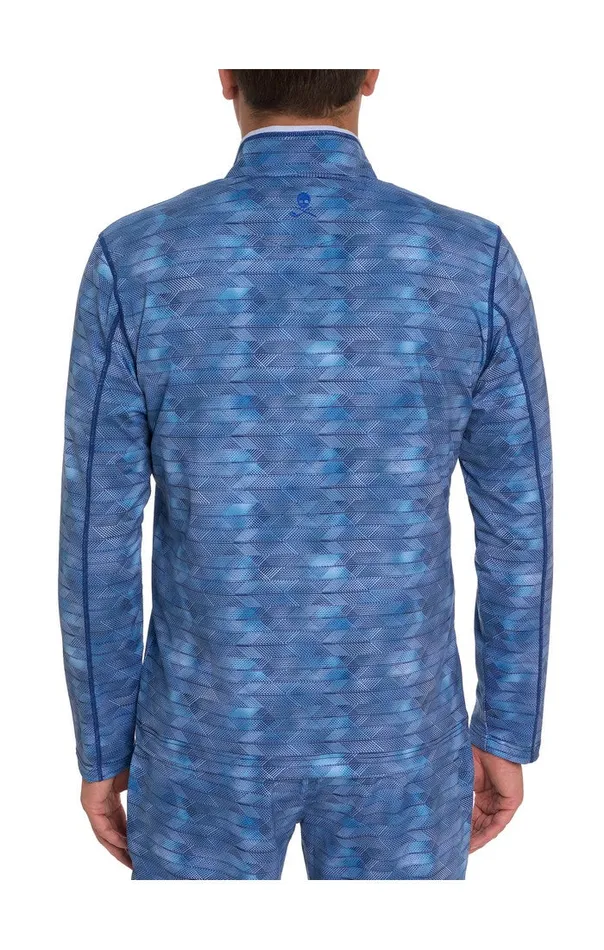 Robert Graham Long Sleeve Knits Men FORMAN 14 ZIP LONG SLEEVE KNIT Navy