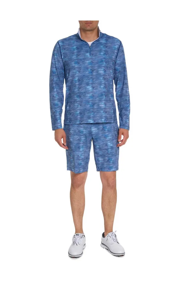 Robert Graham Long Sleeve Knits Men FORMAN 14 ZIP LONG SLEEVE KNIT Navy