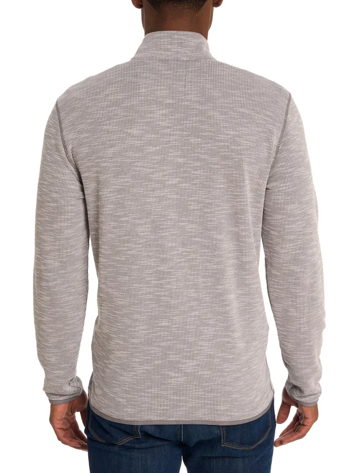 Robert Graham Long Sleeve Knits Men KOBRA FULL ZIP LONG SLEEVE KNIT Light Grey