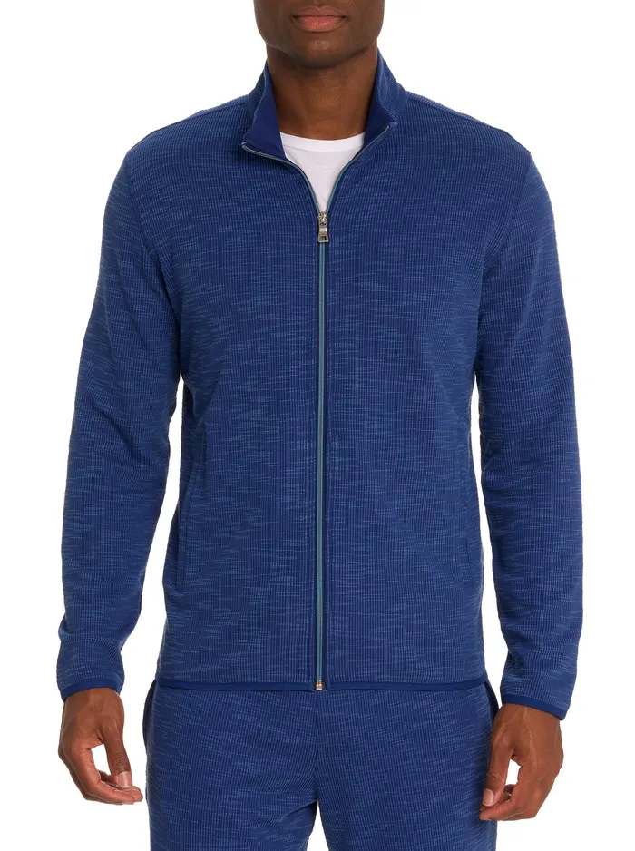 Robert Graham Long Sleeve Knits Men KOBRA FULL ZIP LONG SLEEVE KNIT Light Grey