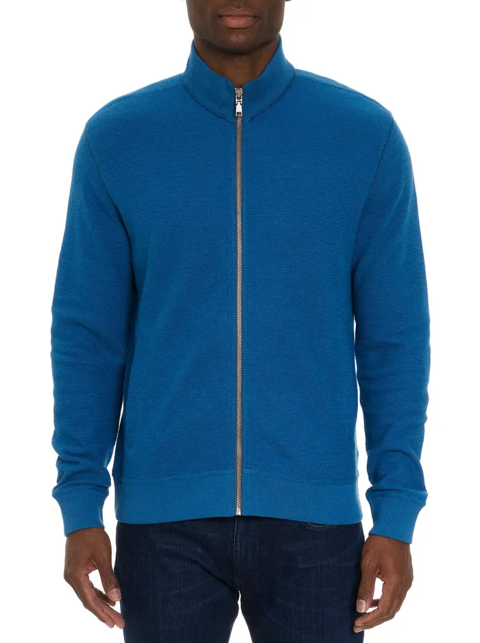 Robert Graham Long Sleeve Knits Men MOSER LONG SLEEVE KNIT TOP Blue